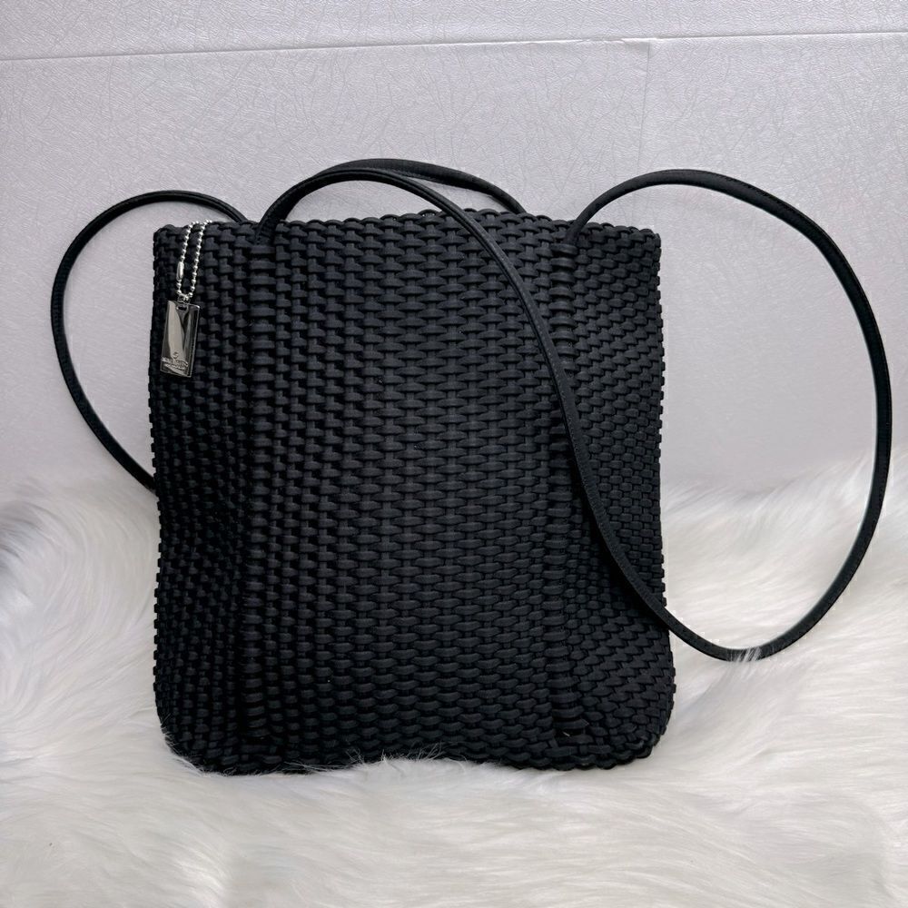 Nine West Basket Weave Woven Shoulder Bag